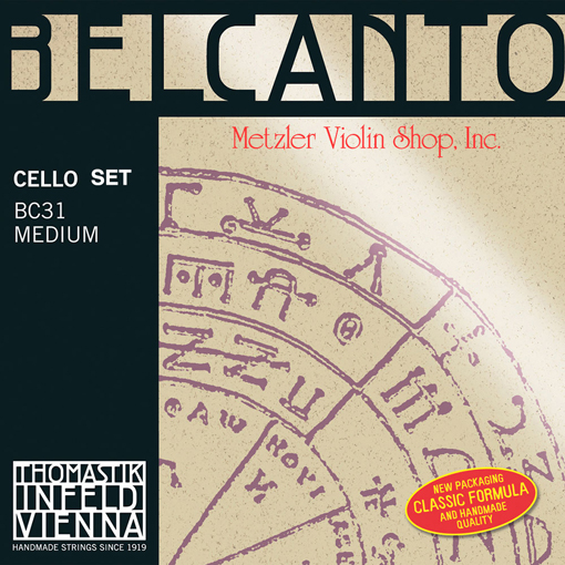 BELCANTO cello set chrome/tungsten, by Thomastik-Infeld