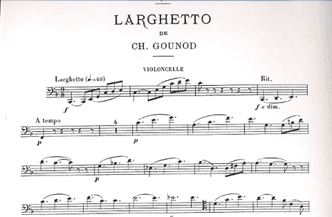 Gounod, Charles: Serenade & Larghetto (cello or violin & piano)