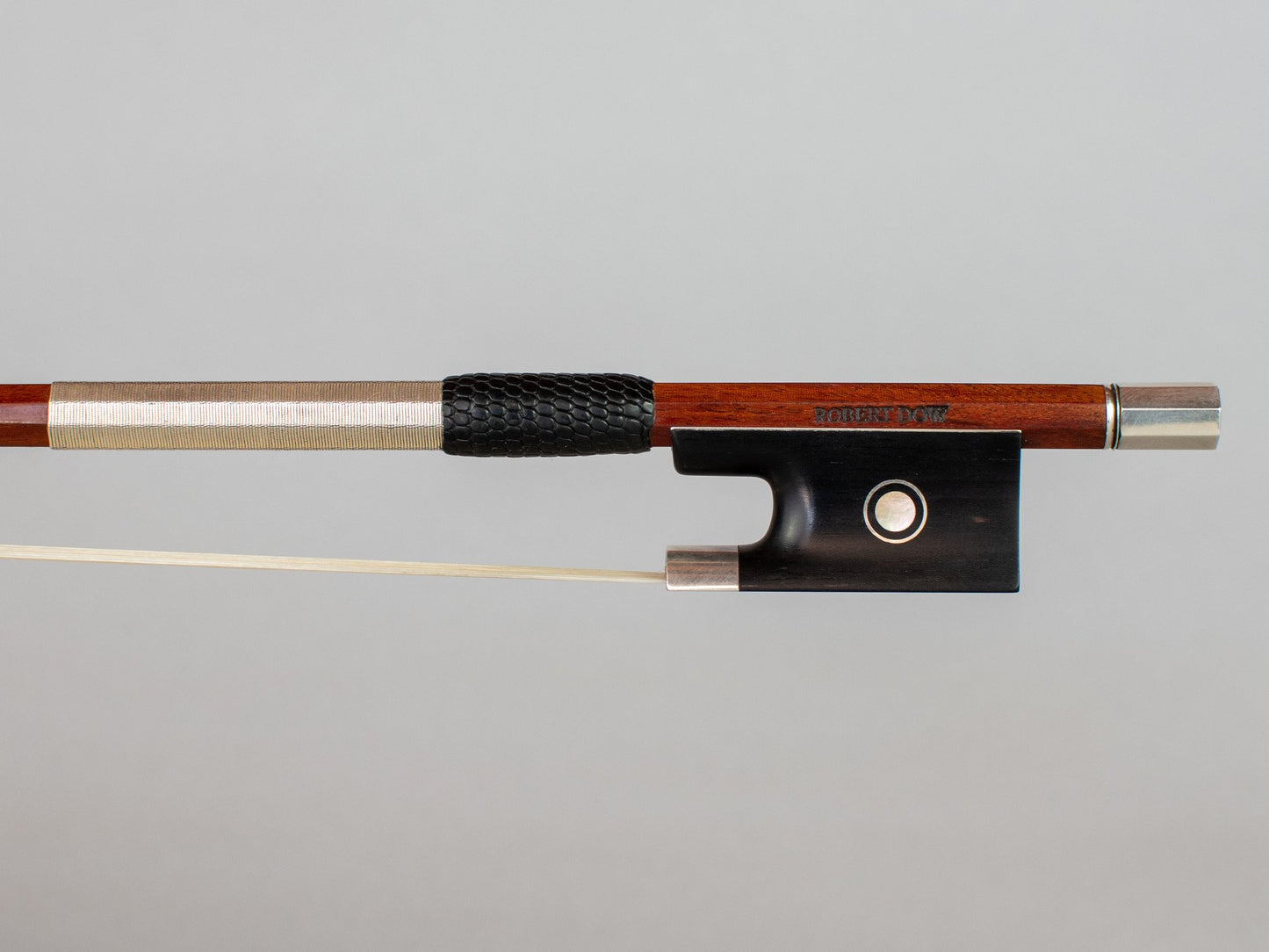 ROBERT DOW violin bow, silver, USA 63.1g