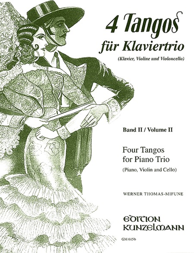 Thomas-Mifune, Werner: 4 Tangos for Piano Trio Vol.2
