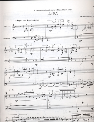Telli, Francesco: Alba (cello & guitar)