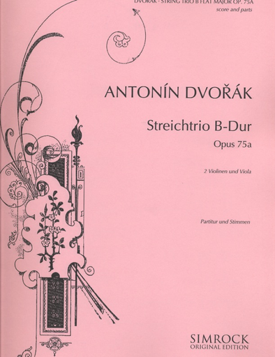 Dvorak, A.: Sting Trio in B flat Major, Op.75a (2 violins, and viola)