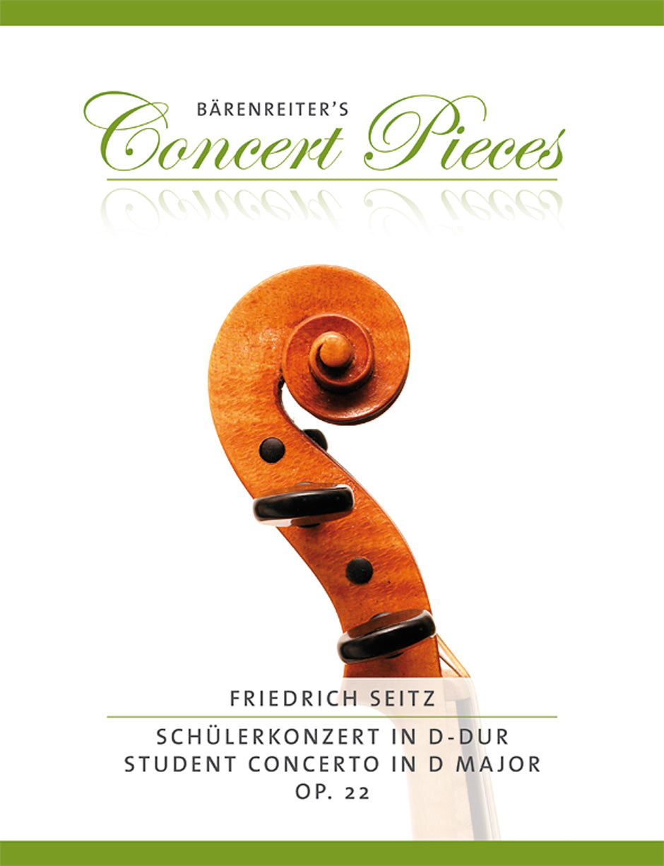 Seitz, f.: Student Concerto in D Major, Op. 22 (violin & piano) Barenreiter