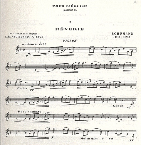 Feuillard, L.R.: Pour l'eglise 2A (violin & piano)