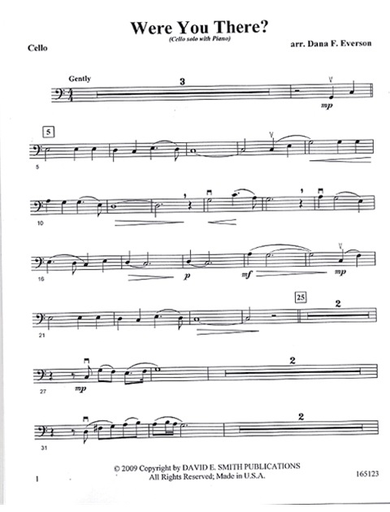 Everson, D.F.: Were You There? (cello & piano)