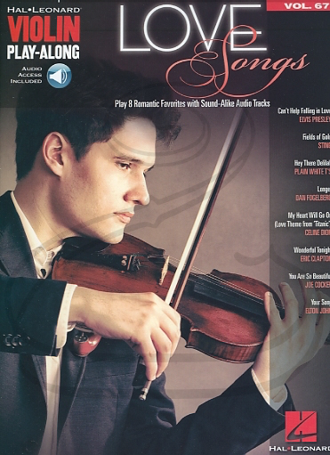 Hal Leonard Play-Along Series Vol.67: Love Songs (violin w/ audio access)