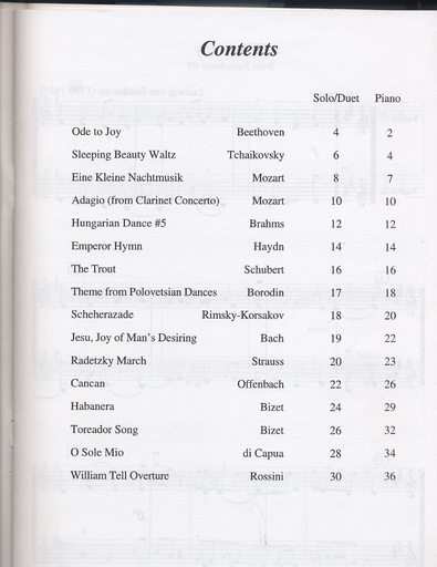 Spitzer, Peter: Easy Classics for Violin (2 violins & piano)