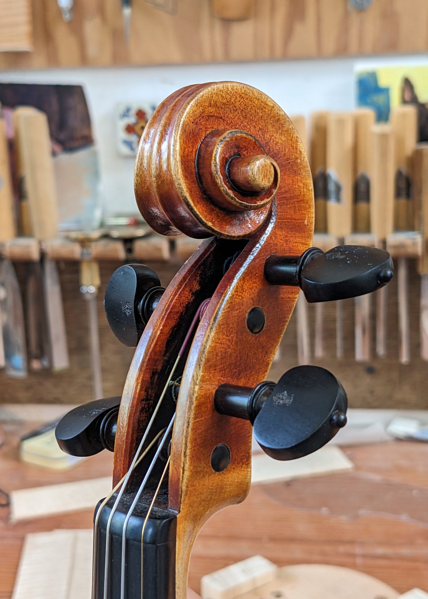 Artur Friedhoff Calvo violin, Strad Titian model, 2022, Oakland CA | Metzler Violins
