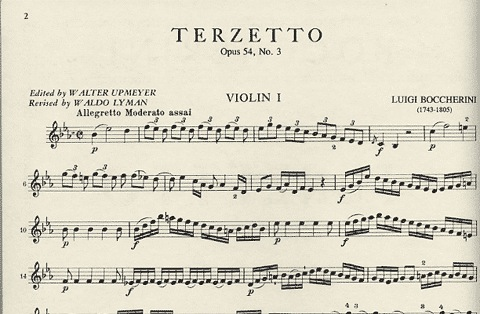 Boccherini, L.: Terzetto Op.54 No.3 (2 violins & cello)