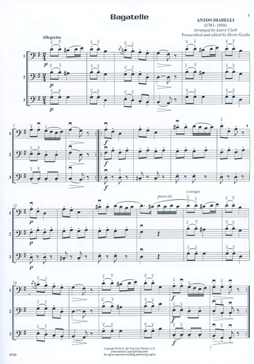 Clark, Larry & Gazda, Doris: Compatible Trios for Strings-32 Trios That Can Be Played by Any Combination of String Instruments (3 basses)