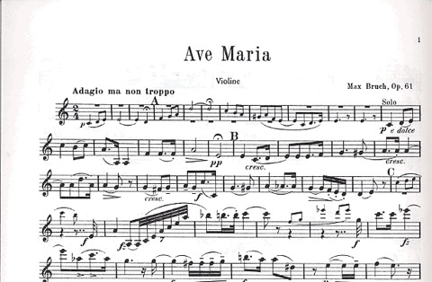 Bruch, Max: Ave Maria (violin & piano)(cello & piano)