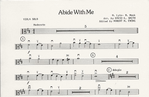Smith, D.E.: Abide With Me (Viola & Piano)