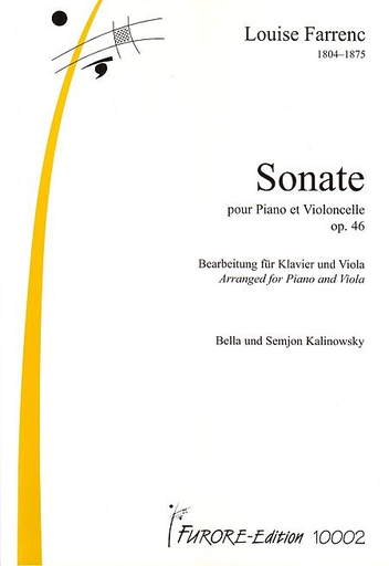 Farrenc, Louise: Cello Sonata in B flat Op. 46 (cello & piano)