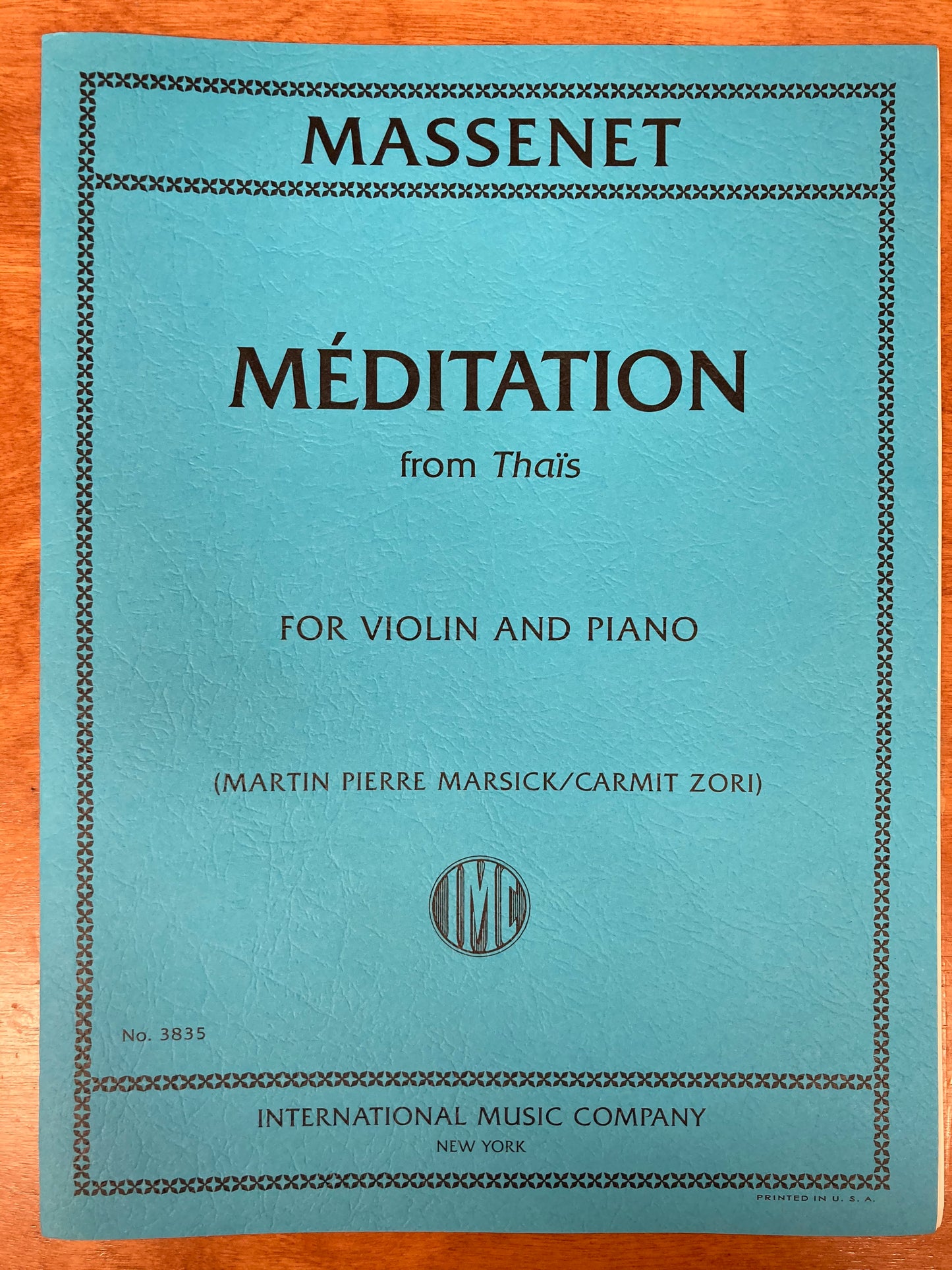Massenet: Meditation from Thais for violin and piano