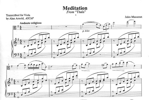 Massenet, Jules: (Arnold) Meditation from Thais