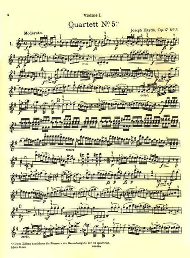 Haydn, F.J (Andreas).: 30 Famous String Quartets, Vol.1 (2 violins, viola, and cello)