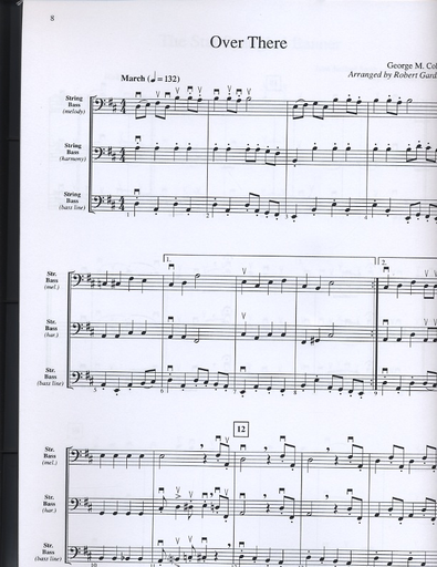 Gardner, Robert: American Patriotic Tunes for String Ensemble (3 basses)