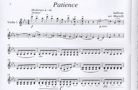 Sullivan (Martelli): Patience (string quartet)