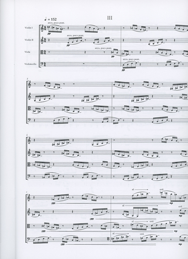 Sheng, Bright: String Quartet No. 4 (Silent Temple) score and parts