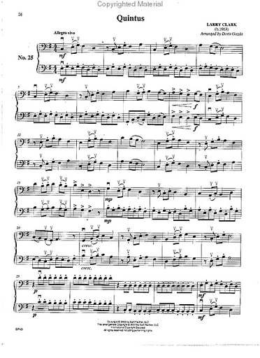 Clark, Larry & Doris Gazda: Progressive Duets, Vol.2 Easy to Medium (2 basses)