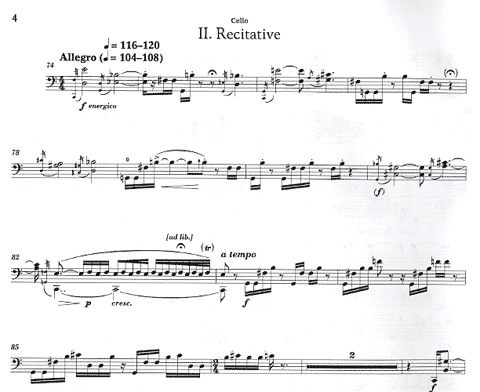 Husa, Karel: Cello Concerto (cello & piano)