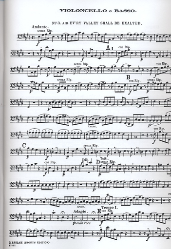 Handel, G.F.: The Messiah (cello/bass)