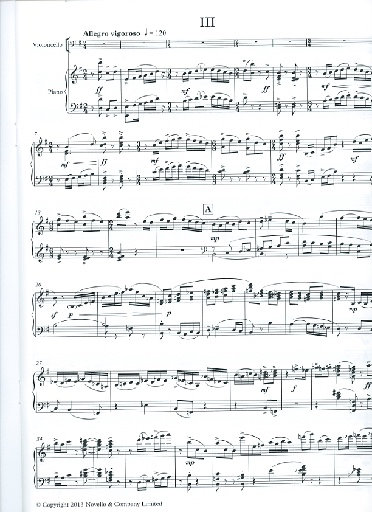 Howells, Herbert (Clinch): Concerto for Violoncello and Orchestra, Final Movement (cello & piano)