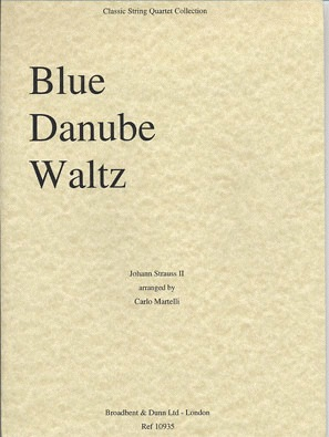 Strauss, Johann (Martelli): Blue Danube (string quartet)