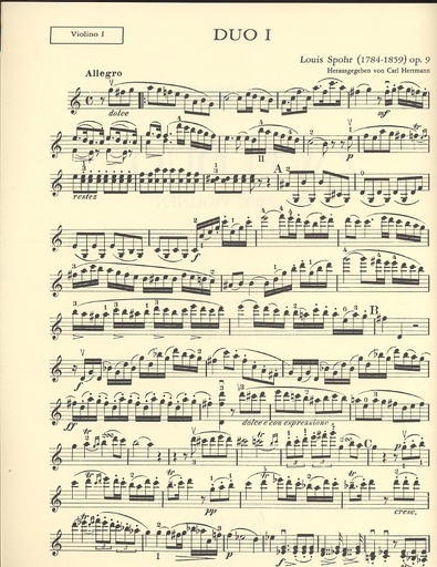 Spohr, L. (Hermann): 2 Violin Duets Op.9 (2 violins)
