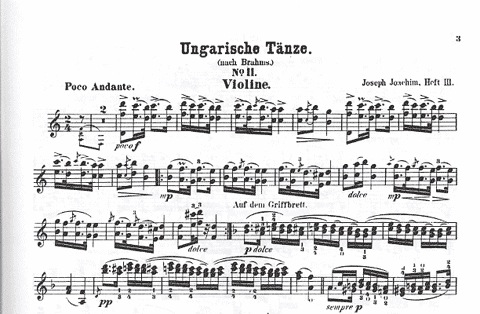 Brahms, Johannes (Joachim): Hungarian Dances Bk.2 #11-21 (violin & piano)