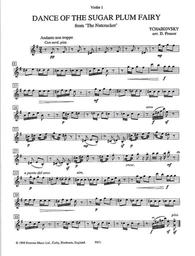 Tchaikowsky, P.I.: Dance of the Sugar Plum Fairy (string quartet)