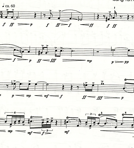 Yun, Isang: String Quartet V in einem satz 1990, score and parts