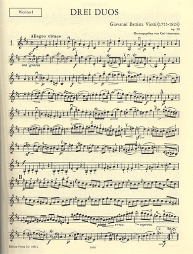 Viotti, G.B. (Hermann): Duos for Two Violins Op.29