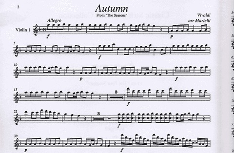 Vivaldi (Martelli): Autumn (string quartet)