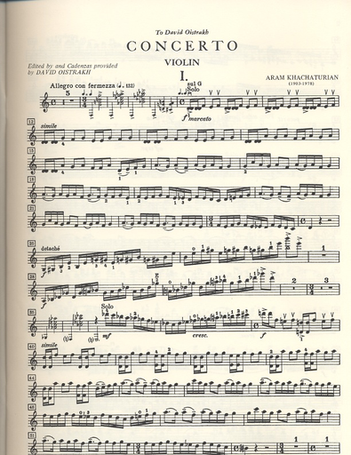 Khachaturian (Oistrackh): Concerto (violin & piano) international