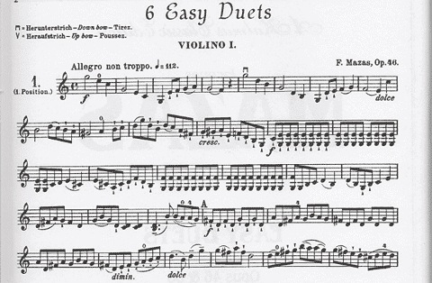 Mazas, F. : Easy Duets, Op.46 and 60 (2 violins)