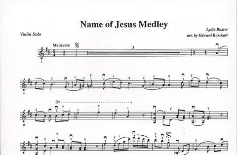 Burckart, E.: Name of Jesus Medley (violin & piano)