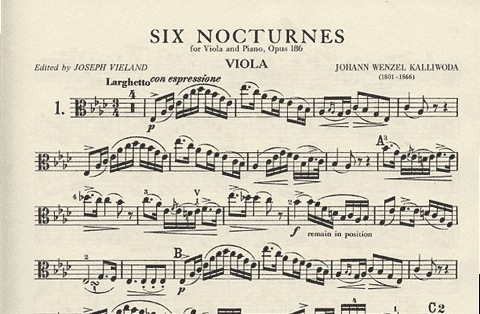 Kalliwoda, J.W.: 6 Nocturnes Op.186 (viola & piano)