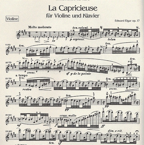Elgar, Edward: La Capricieuse Op.17 (violin & piano)