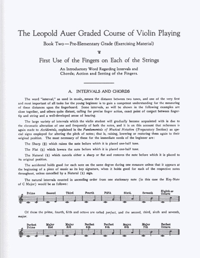 Auer, Leopold: Graded Course of Violin Playing #2
