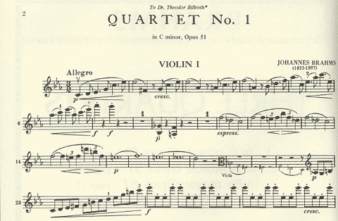 Brahms, Johannes: Three Quartets Op.51 No.1-2, Op.67 No.3 (string quartet)