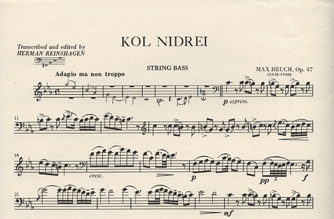 Bruch, Max: Kol Nidrei Op.47 (bass & piano)