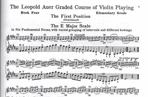 Auer, Leopold: Graded Course of Violin Playing #4