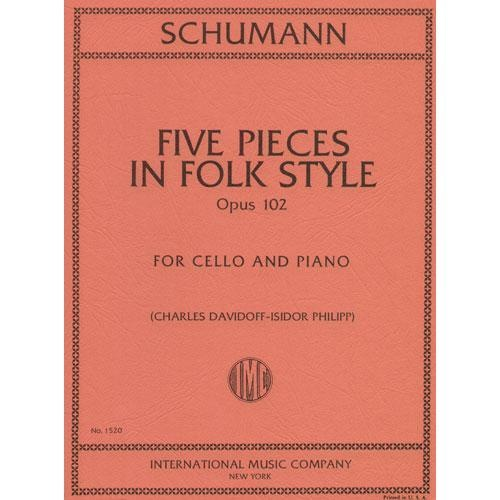 Schumann, Robert: Pieces in Folk Style Op.102 (cello & piano)