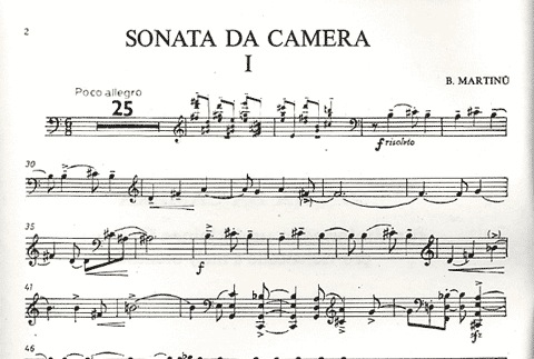 Martinu, Bohuslav: Sonata da Camera 1940 (cello & piano) Barenreiter