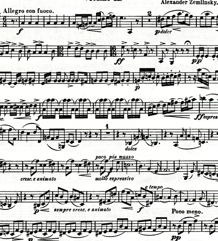 Zemlinsky, Alexander: String Quartet No.1 in A Op.4 (set of parts)