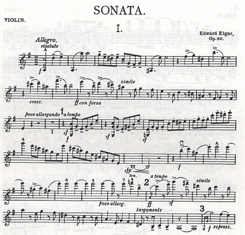 Elgar, Edward: Violin Sonata Op.82 (violin & piano)