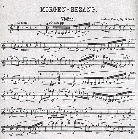Foote, Arthur: Drei Characterstucke Op.9 (violin & piano)