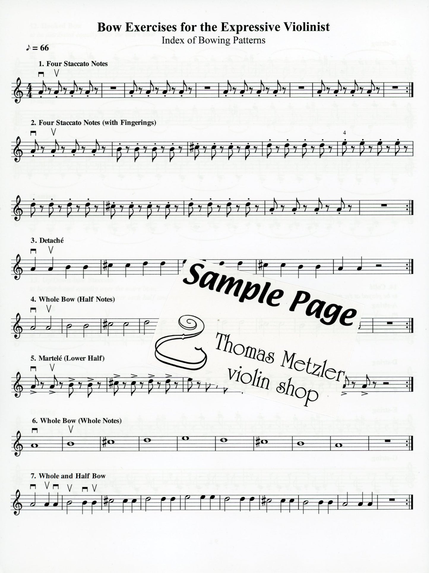 France, David: Bow Exercises for the Expressive Violinist Part 2 (violin) Craddock Road