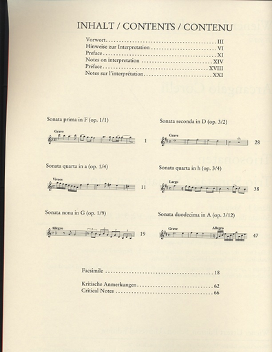 Corelli, A.: Trio Sonatas Vol. 1; Sonata da chiesa, Op. 1 and Op. 3, urtext (2 violins, cello, and piano)
